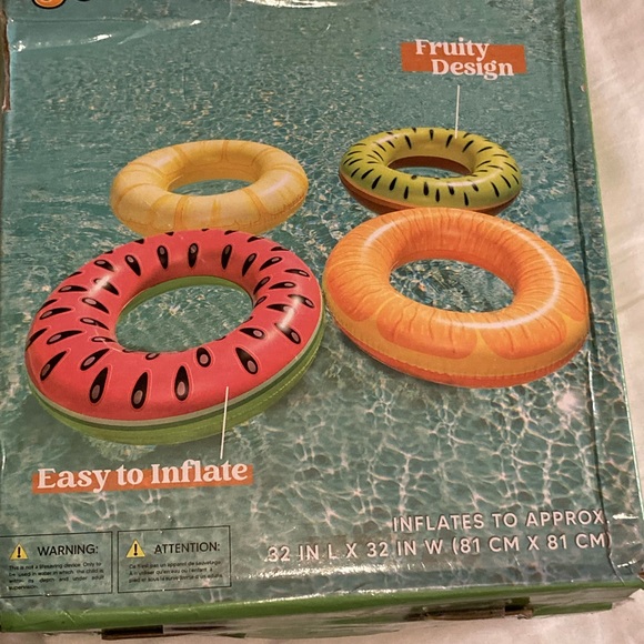 Sloosh 3 pack fruit pool floats - Picture 1 of 6